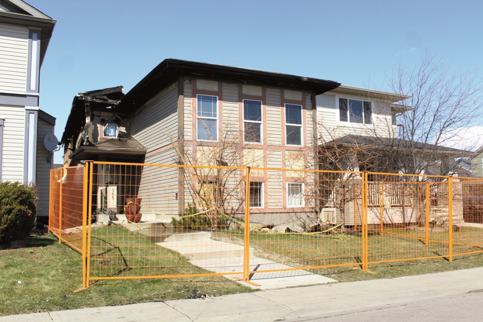 A residence in Sagewood was extensively damaged following a fire on April 16.