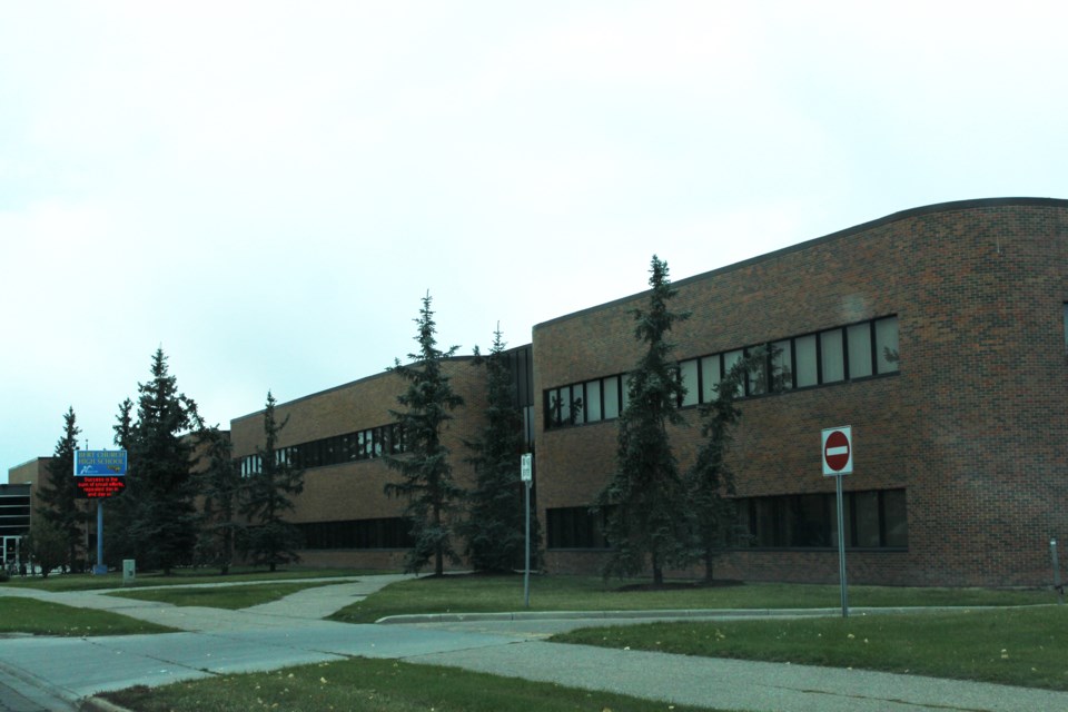 There will be no students learning at Bert Church High School until at least Jan. 11. File photo/Airdrie City View.