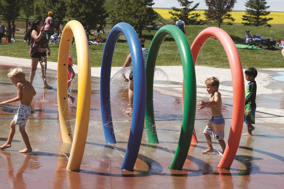 The City of Airdrie's splash park should be open in a few weeks, according to the municipality's parks department.