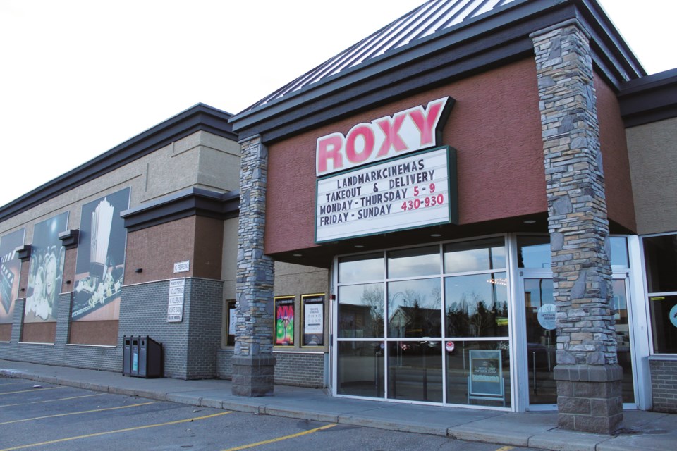 The Roxy theatre in Towerlane Centre is among the Airdrie businesses that will remain closed, following the Alberta government's postponement of Step 3 of its 'The Path Forward' plan to ease restrictions.