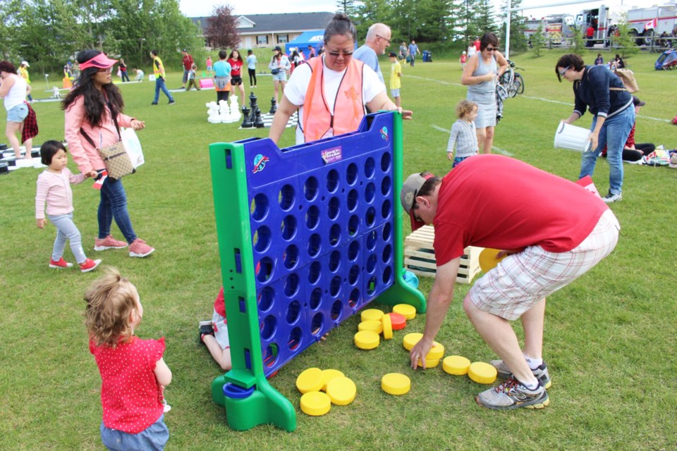 Along with live music and fireworks, the July 1 festivities at Mitford Park feature plenty of games and activities tailored to younger kids. 
Photo by Wyatt Biggart/For Rocky View Publishing
