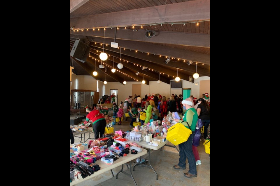 Kids shop for free at the Rocky View Chestermere Agricultural Society's Kids Christmas Store.