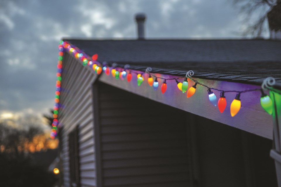 Houses and businesses in Langdon will be adorned with Christmas lights this month, as part of the Light Up Langdon light-decorating contest. Photo: Bob Ricca/Unsplash.