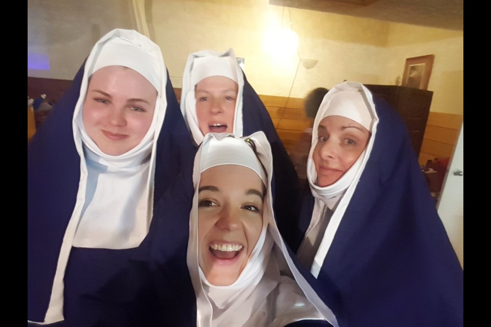 Swamp Donkey Musical Theatre Society will hold its first-ever spring production May 24 to 26. The play will be a rendition of the 1938 classic, The Sound of Music. (Pictured) Cast members playing nuns show off their stage costumes. 
Photo Submitted/For Rocky View Publishing