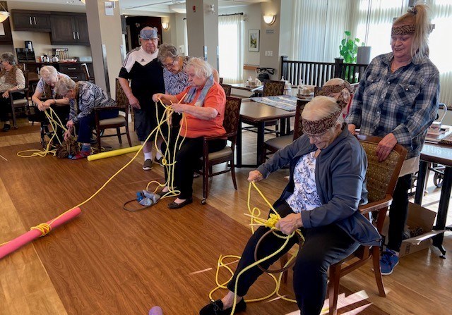 Residents of Rocky View Lodge in Crossfield are taking part in a Survivor-themed challenge this month, with activities based on the hit reality show.