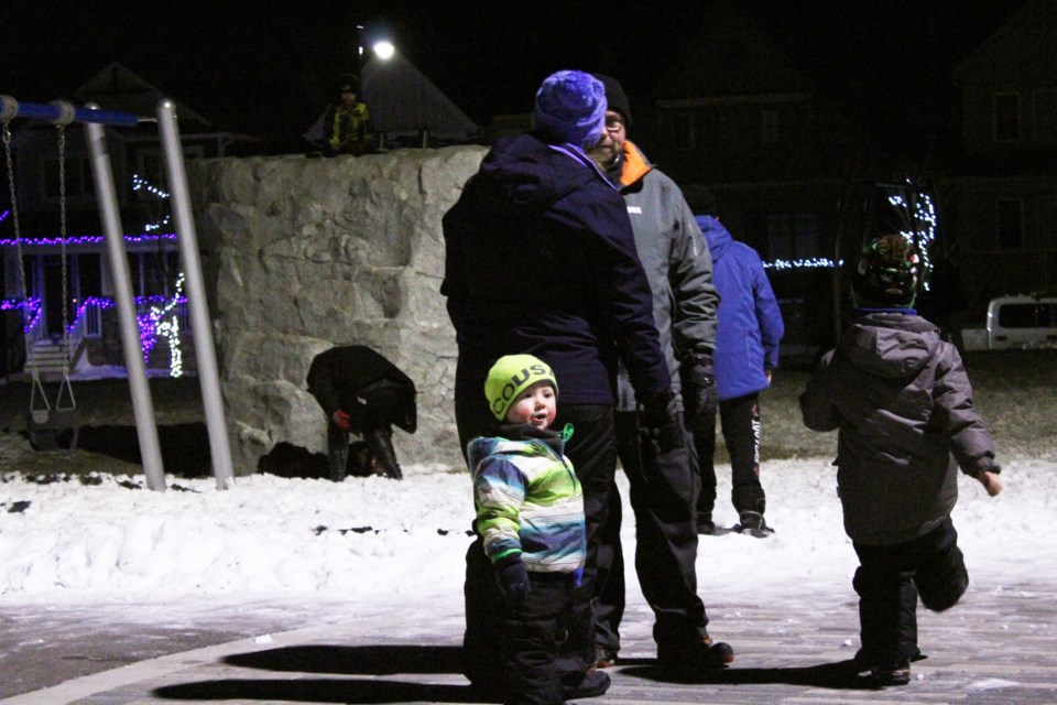 Dozens of families in Crossfield braved a chilly night last December to attend the fourth annual Twinklefest at the Amery Park. This year's event runs Dec. 13 from 6 to 8 p.m. File Photo/Rocky View Publishing