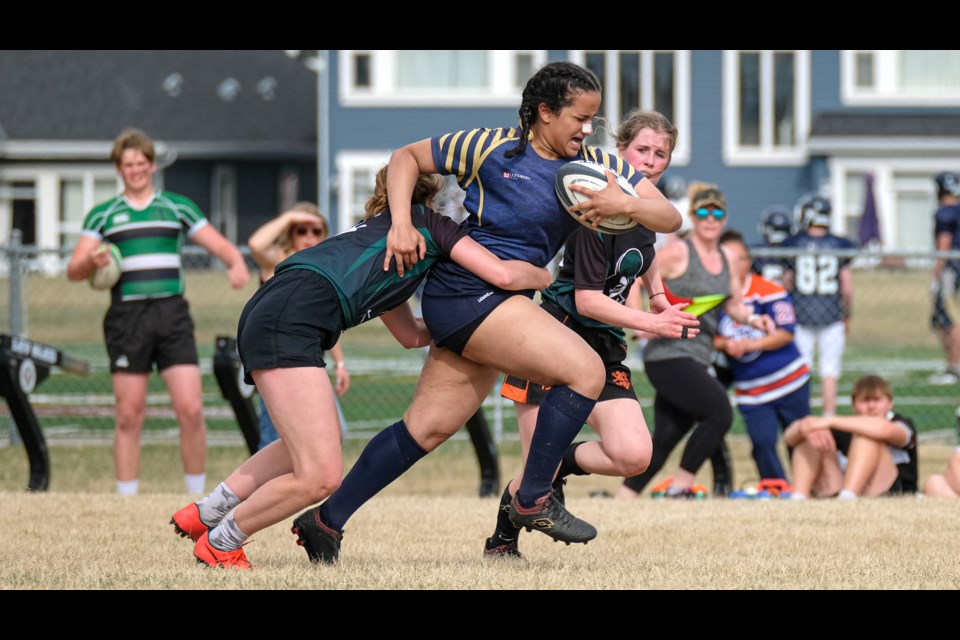 The Cochrane CobraCats girls' rugby team is playing for the South Central Zones Tier 1 banner on Wednesday in Calgary.