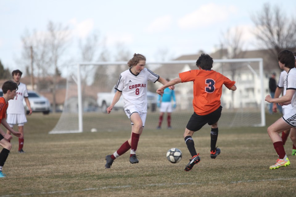 The Cochrane Cobras fell just short in their 2022 season-opener on April 28, losing 2-1 to the W.H. Croxford Cavaliers.