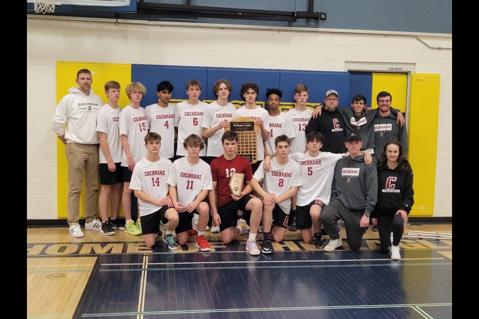 The Cobras' senior boys' volleyball team finished fourth at the 3A provincial championships last week.