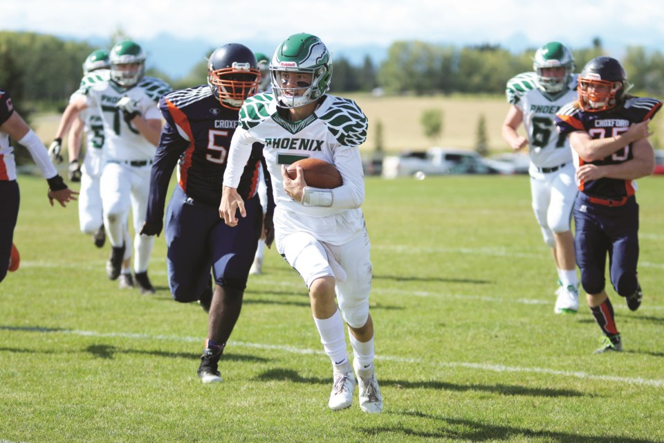 Springbank Phoenix quarterback Danny Skelton has committed to the University of Windsor football team for the fall of 2021. File photo/Rocky View Weekly.