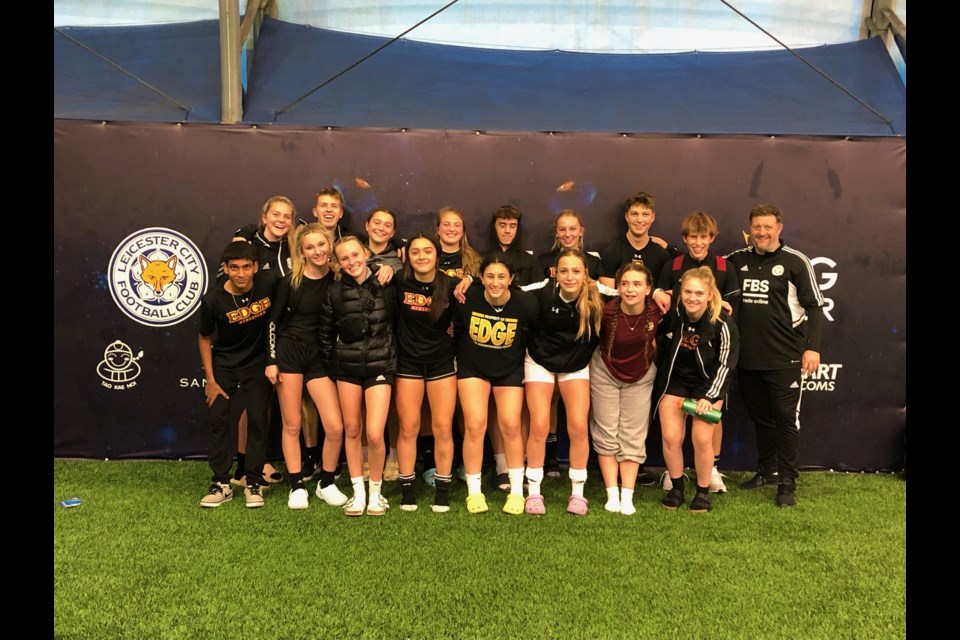 Edge School's soccer players recently returned from a 10-day trip to England – the program's first international excursion. Photo submitted/For Rocky View Weekly