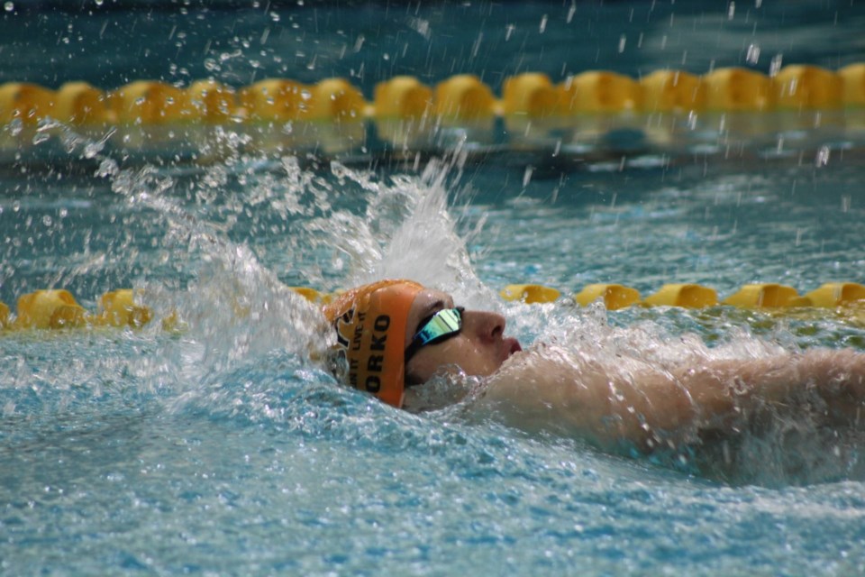Adam Fedorko was among the NCSA’s strongest swimmers at the Steven Brown Memorial Classic last weekend.