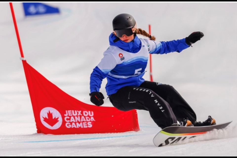 Springbank snowboarder Felicity Geremia picked up two medals at the Canada Winter Games.  
