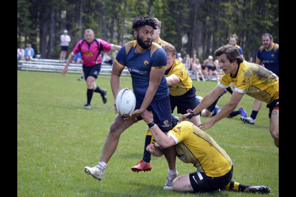 The Banff Bears men's rugby team beat the Bow Valley Grizzlies of Cochrane 24-19 at Banff rec grounds on Saturday, June 25. 