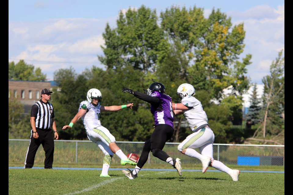 The Airdrie Irish beat the Calgary Wolfpack 42-34 on Aug. 12 to secure a finals birth against their old rival the Cold Lake Jets. The championship game will take place on Aug. 19.