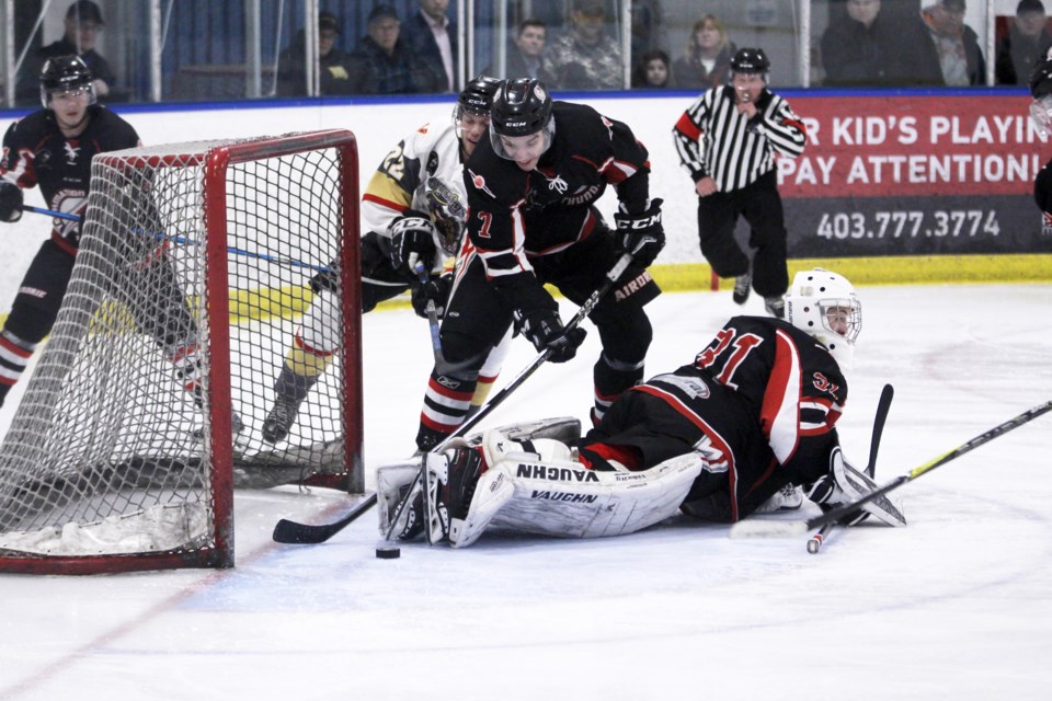 Jason Wenzel, 21, has returned to the Airdrie Techmation Thunder's defensive corps. Wenzel was the team's defenseman of the year in 2018-19. File Photo/Airdrie City View