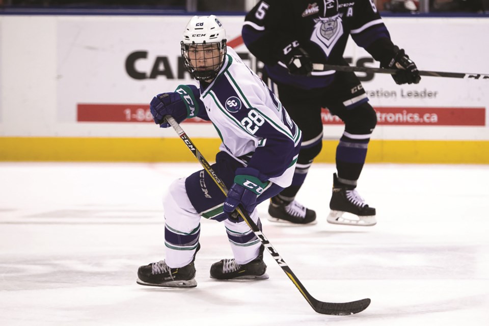 Airdrie hockey product Josh Davies recently scored the first goal of his WHL career during the Swift Current Broncos' 2021 season-opener against the Saskatoon Blades.