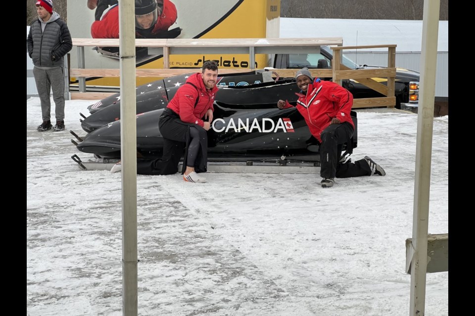 Orion Edwards (right) has been on Canada's national bobsleigh team since 2019. While from Ontario originally, he now calls Airdrie home.