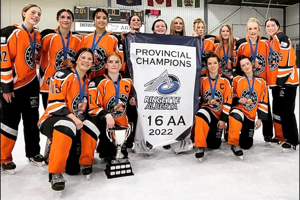 The Zone 2 U16AA ringette team won their age group's provincial championship on Feb. 27 in Sherwood Park.