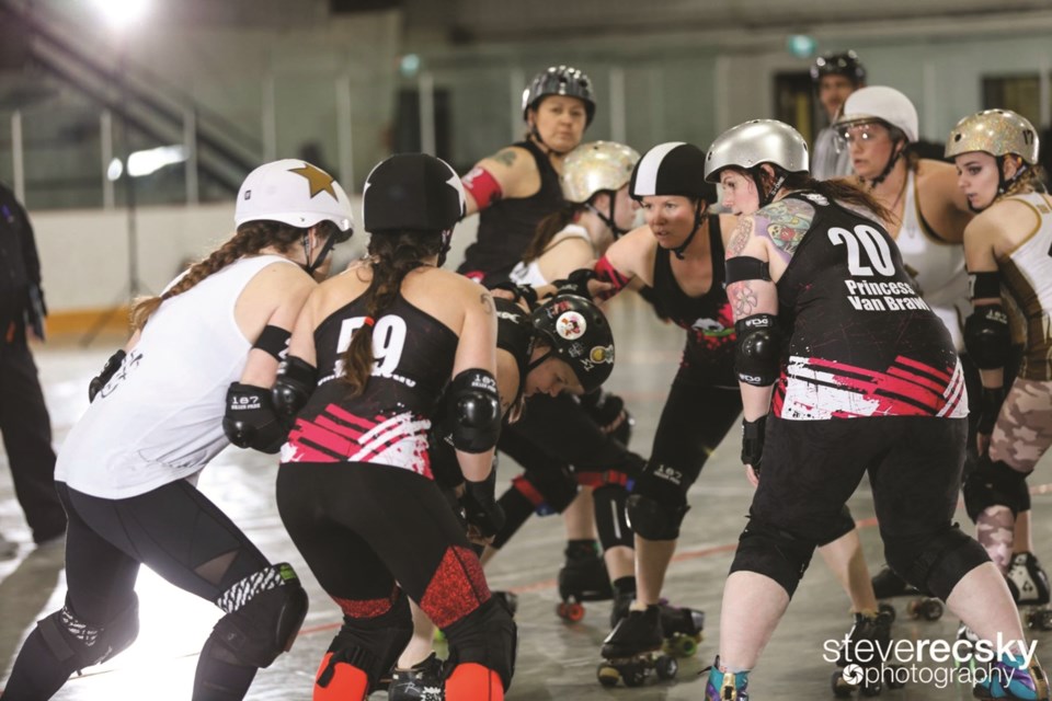 The Rocky View Roller Derby Association is hosting a try-it night in Cochrane, Jan. 24 and in Airdrie, Jan. 27. Photo submitted/For Airdrie City View