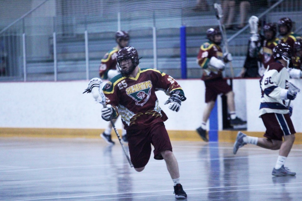 Logan Ellis in action for the Silvertips. 
Photo by Scott Strasser/Rocky View Publishing