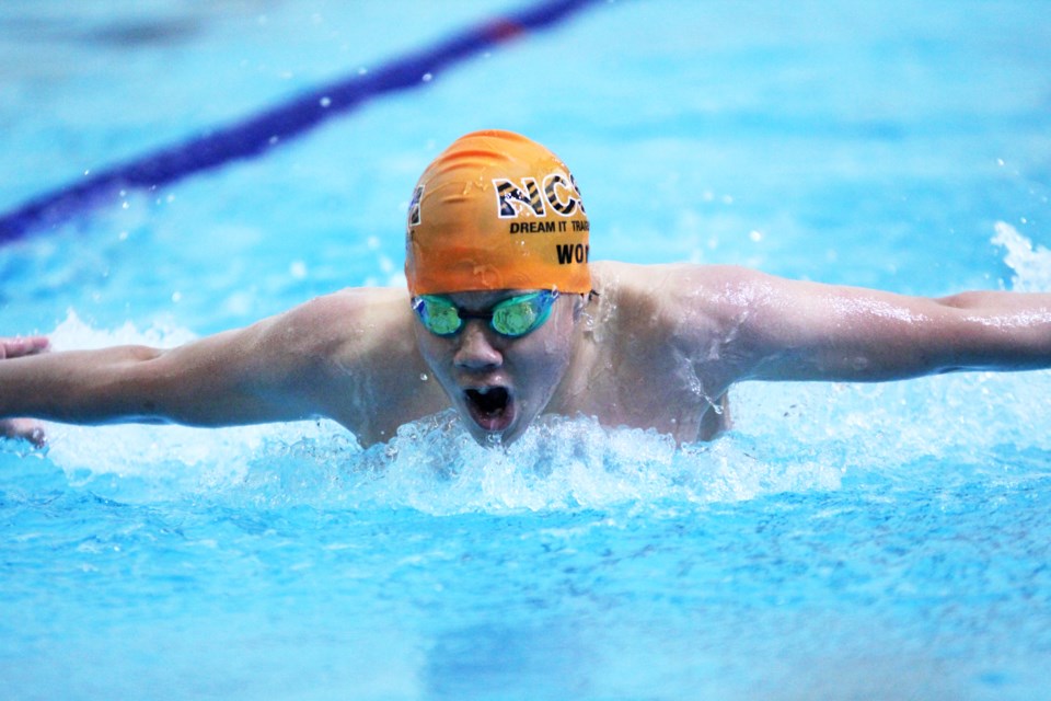 NCSA's Nathan Wong competed in the 200-m butterfly July 26. 
Photo by Scott Strasser/Rocky View Publishing