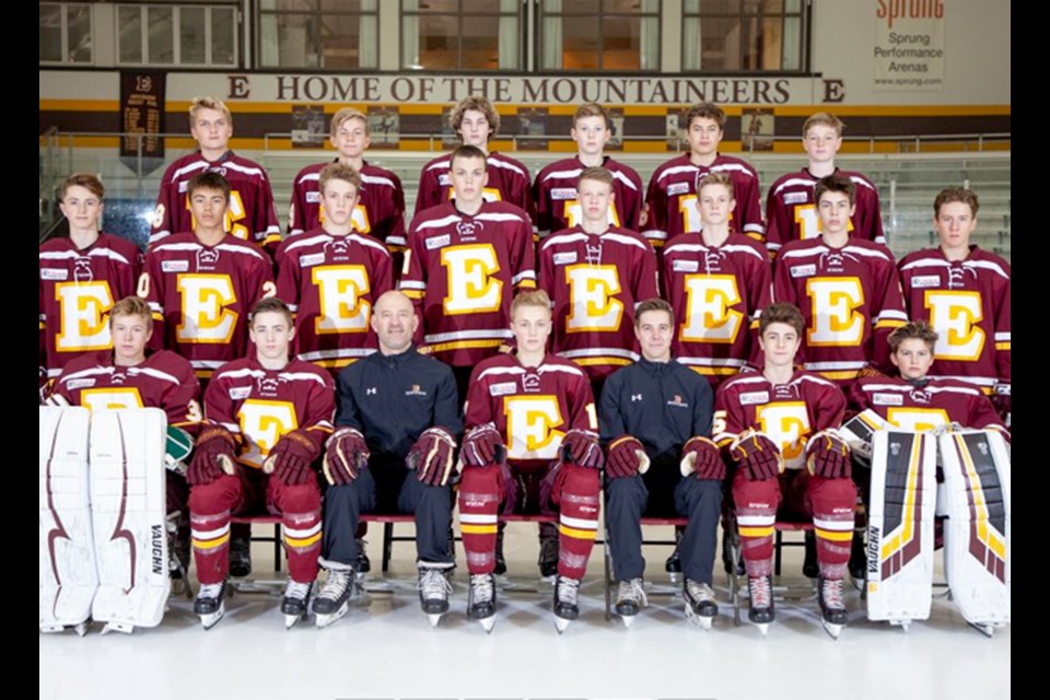 Eleven players from the Edge Mountaineers bantam prep hockey team were selected May 3 in the WHL's 2019 Bantam Draft – a team and school record. 
Photo Submitted/For Rocky View Publishing.
