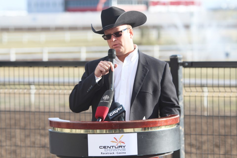 WPCA Director of Marketing Bryan Hebson announced last fall that this summer's world championship for chuckwagon racing will be held Aug. 21 to 25 at the Century Downs Racetrack and Casino, in Balzac. 
File Photo/Rocky View Publishing