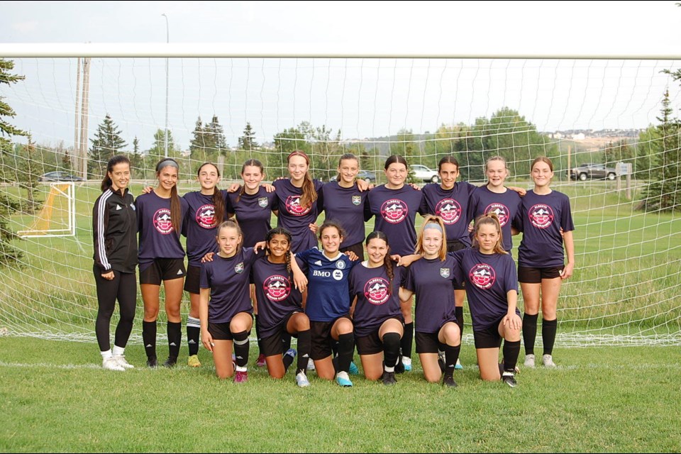 Nearly a dozen U14 soccer players from Cochrane or the surrounding Rocky View County area will be donning the maroon jerseys of Zone 2 at the upcoming Alberta Summer Games in Okotoks July 20 to 23.