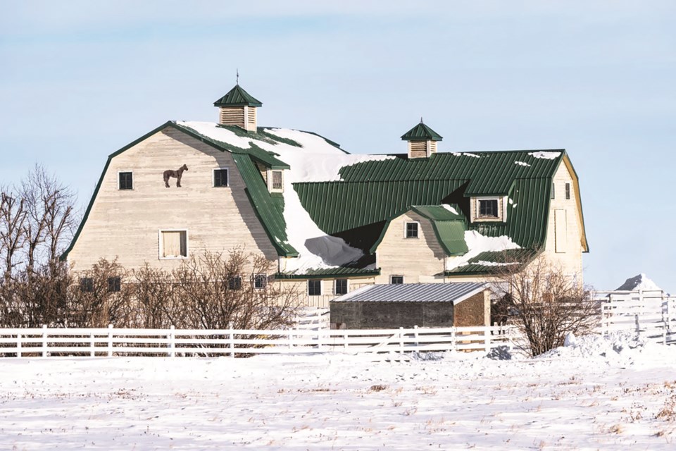 Rocky View County photographer Brian Mulder was busy on Christmas, snapping photos throughout the county, including this shot of a barn near Irricana