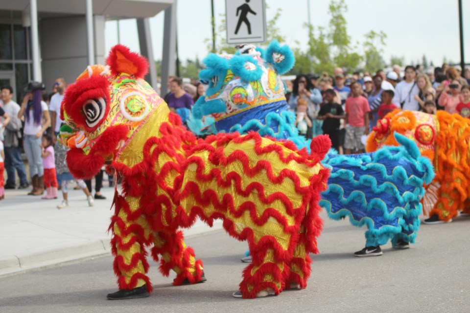 The event also included a demonstration of Chinese dragon dancing. 
Photo by Scott Strasser/Rocky View Publishing