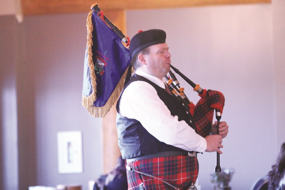 The Airdrie Gaelic Society hosted its annual Robbie Burns Dinner celebration Feb. 8 at Apple Creek Golf Course, featuring bagpipe and highland dance performances, recitations of Robbie Burns' poetry and a Scottish-themed feast. Photo by Scott Strasser/Airdrie City View
