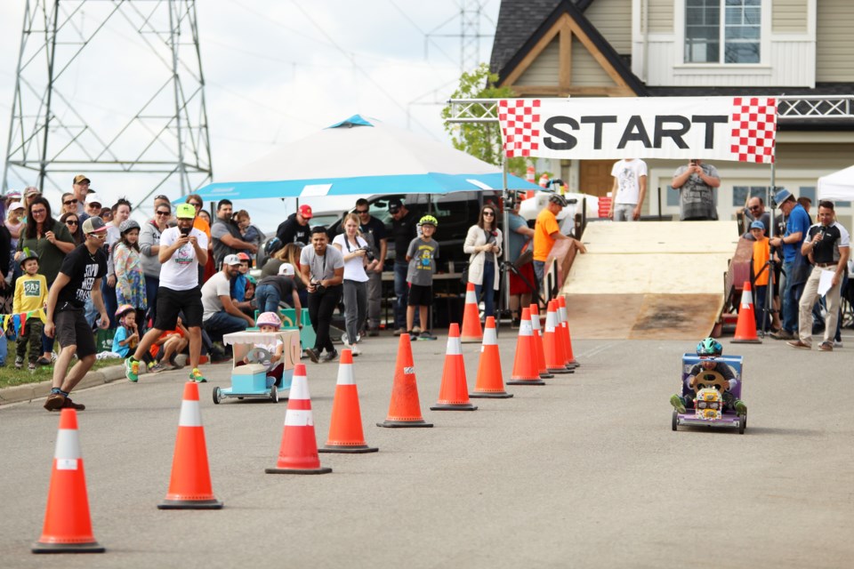 The fifth annual Lake Ridge Classic soapbox derby took place in Chestermere Sept. 14. 
Photo by Scott Strasser/Rocky View Publishing