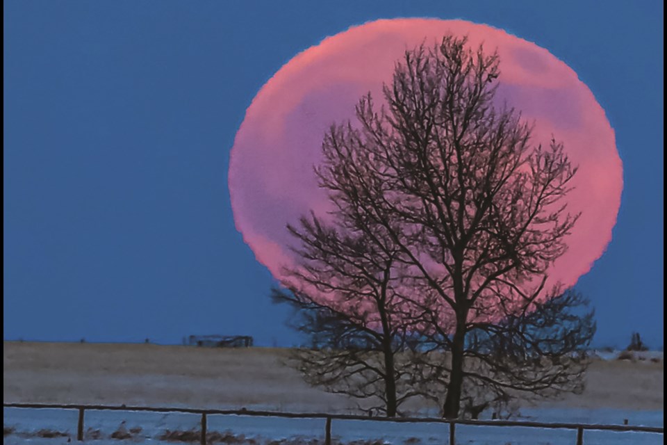 Airdrie photographer Randy Hughes captured this shot of a full moon