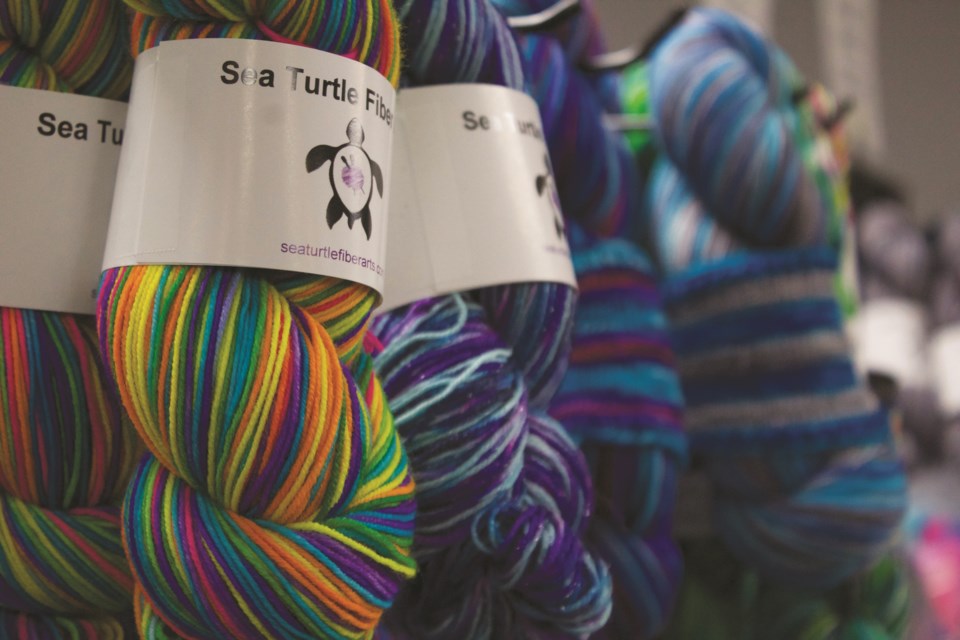 Yarn enthusiasts flocked to the Town and Country Centre for the second annual Creekside Yarn Festival Jan. 25 to choose from a selection of hand-crafted materials.
Photo by Ben Sherick/Airdrie City View