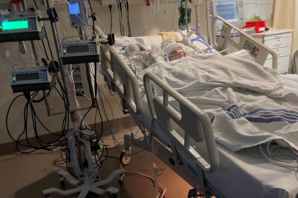 Teagan Rogers's son, Rhett, spent 34 nights at the Alberta Children’s Hospital struggling with numerous complications from an E. coli infection, and faces life-long health implications.