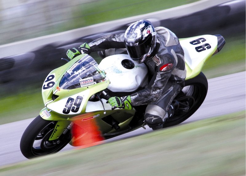 Airdrie racer Chad Swain took part in the 2010 Canadian Superbike Championship rounds at Race City June 26-27. Swain finished seventh in the Saturday Pro Sport round but