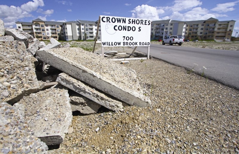 The Crown Shores Condominium property has come under fire from the City of Airdrie this week as staff will enforce the Minimum Standards Bylaw and Unsightly Premises Policy
