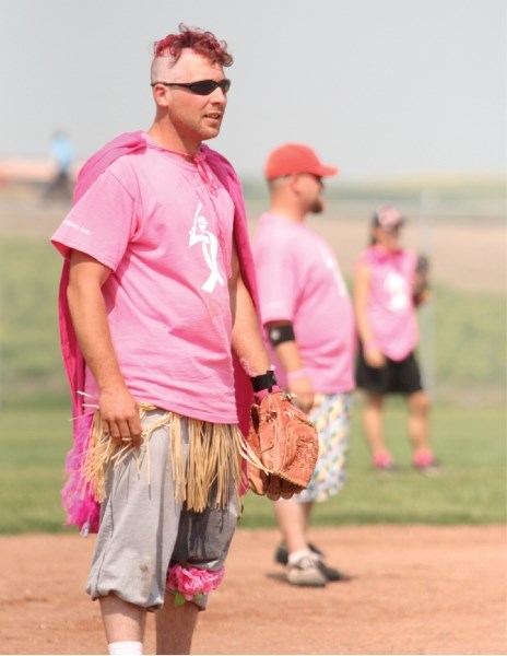 Participants at last year&#8217;s Batting Against Breast Cancer raised more than $100,000 for research efforts.
