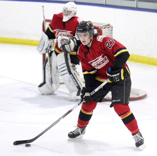 Harrison Harper has played three different ranks of junior hockey this season, but has discovered a comfort level during his 26 games with the Airdrie Thunder.