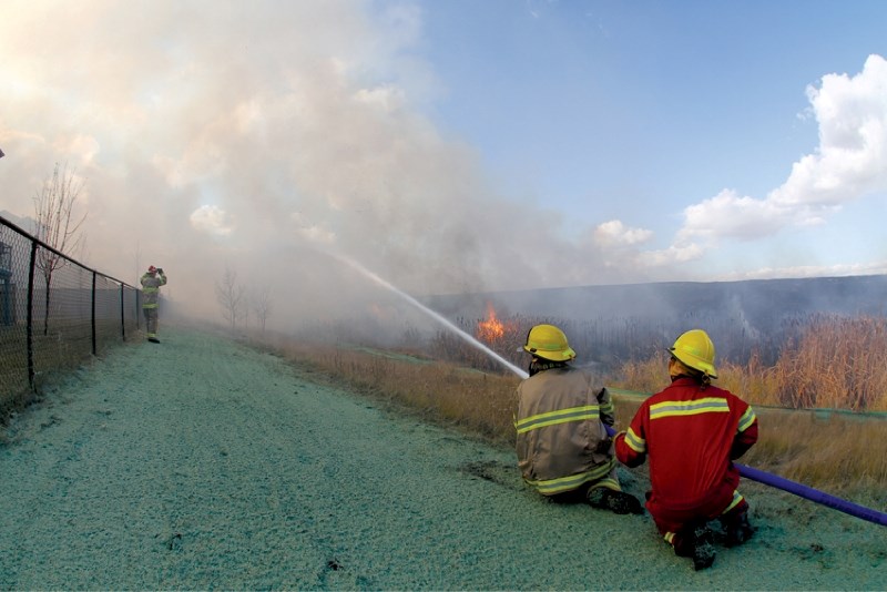 Hoping to avoid a situation such as the east Rocky View grass fire pictured Oct. 25, the County has declared a Level II Fire Ban for the municipality. The move was motivated