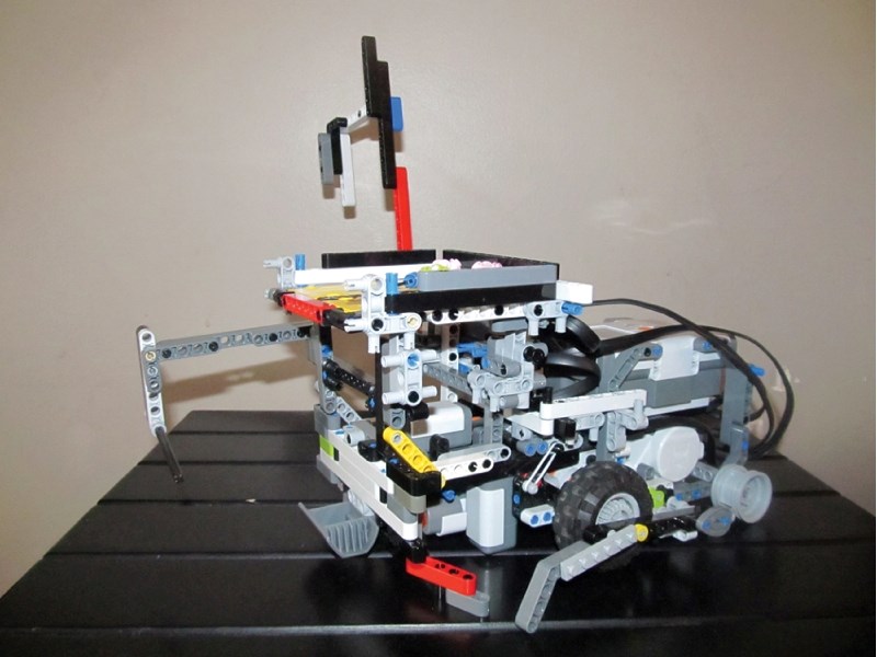 Swarm Bot, created by the Robo Swarm Squad, won the FIRST Lego League championship in NAIT, Jan. 21.