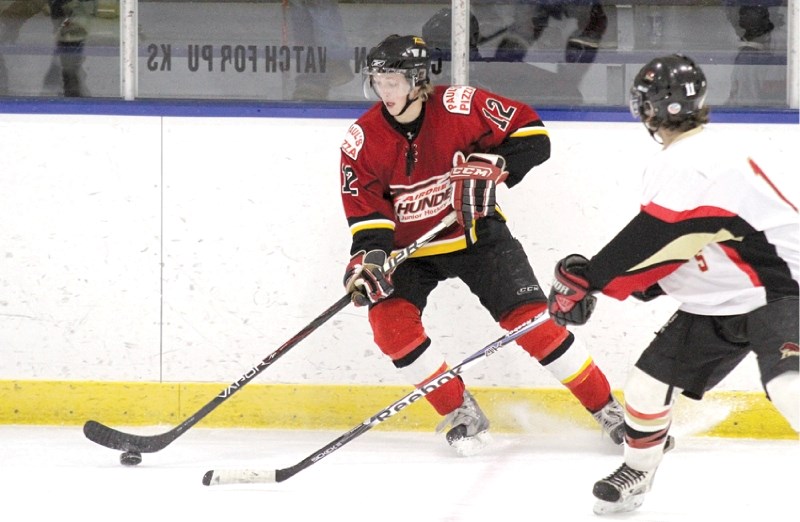 Twenty-year-old Calgarian Alex Hustad is in his second season with the Airdrie Thunder, and hopes to make an impact during this years post-season.
