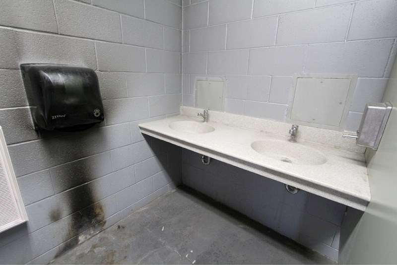Vandals recently set fire to the public washrooms in Nose Creek Park. Arsonists have targeted the building a number of times since January.