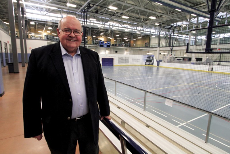Chairman of the 2014 Alberta Summer Games bids committee stands in Genesis Place. The former Airdrie mayor helped our city get the Games in July 2014.