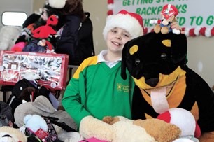 Stephen McPhee, seen here during Stephen&#8217;s Backpacks Society 2011 Christmas campaign, will soon be moving out of a bay in King&#8217;s Heights where the charity has