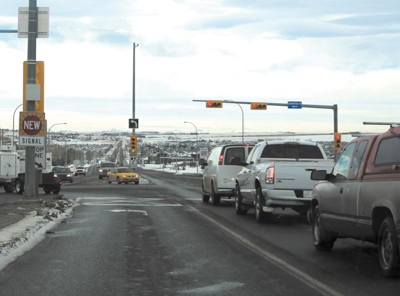 This left-turn signal on Veterans Boulevard and Edmonton Trail became operational on Nov. 1. It is one of a number of projects that the City&#8217;s Engineering Services