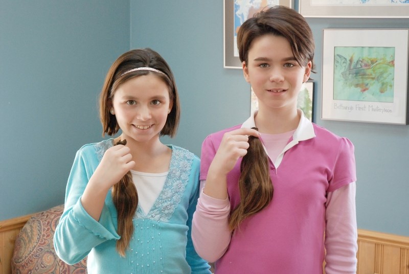 Airdrie Girls Donate Hair To Make Wigs For Women With Cancer
