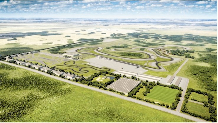 A rendering of the Rockyview Motorsports Park proposed for a location northeast of Airdrie.