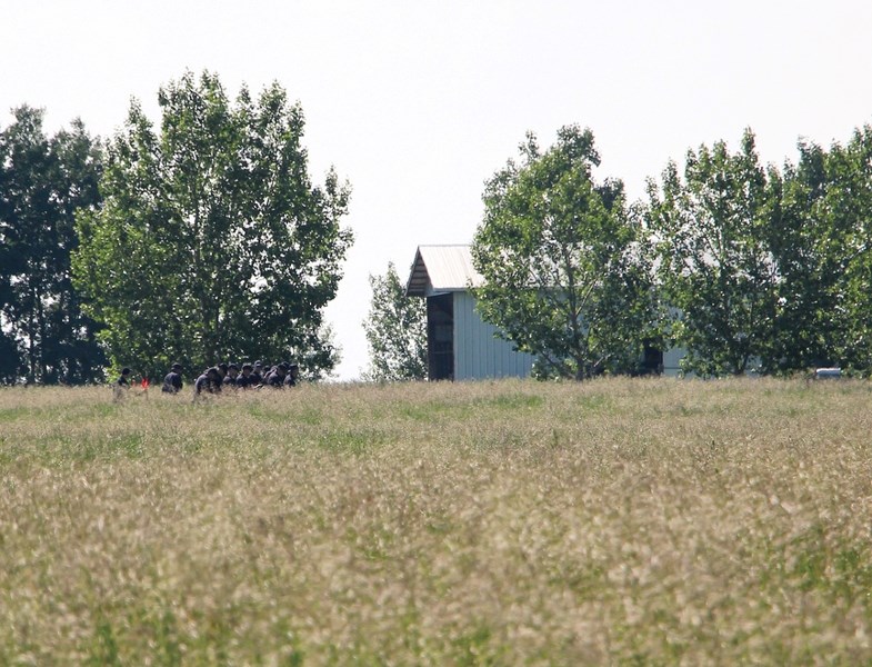 Police search an acreage northeast of Airdrie for a third consecutive day in search of clues regarding the disappearance of Calgarians Nathan O&#8217;Brien and his
